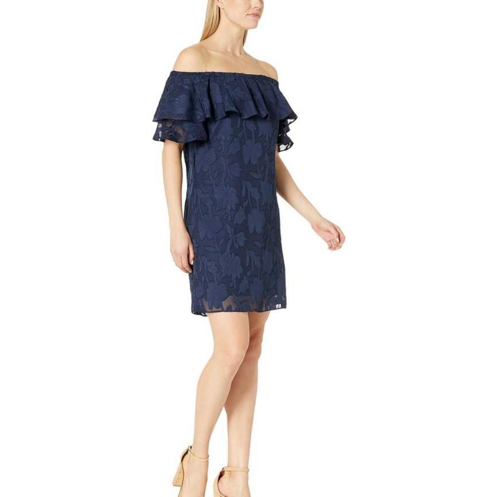 London Times off shoulder dress size 10 - Picture 2 of 4